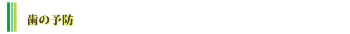 予防歯科